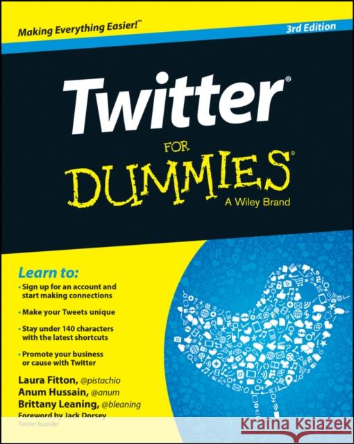 Twitter For Dummies Brittany Leaning 9781118954836