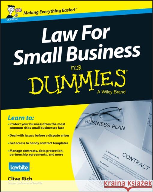 Law for Small Business For Dummies - UK Clive Rich 9781118970461 John Wiley & Sons