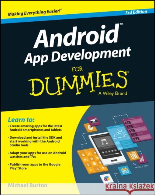 Android App Development for Dummies Burton, Michael 9781119017929
