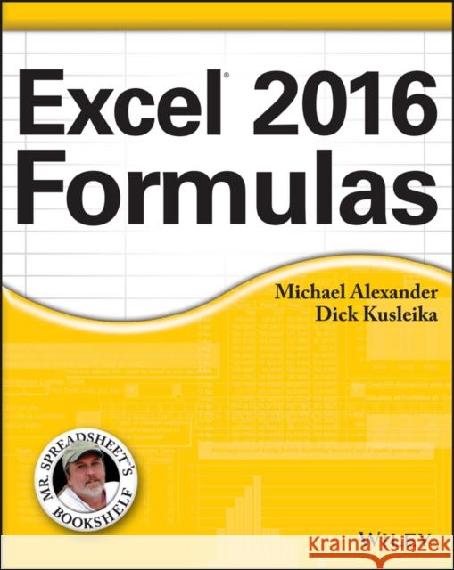 Excel 2016 Formulas Walkenbach, John 9781119067863 John Wiley & Sons