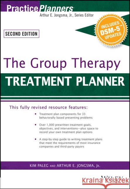 The Group Therapy Treatment Planner, with Dsm-5 Updates Berghuis, David J. 9781119073185 John Wiley & Sons