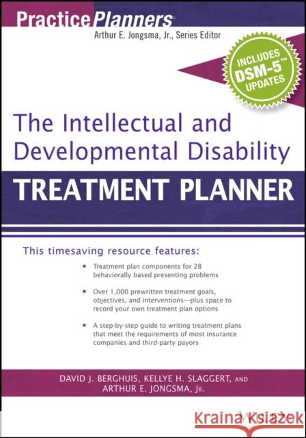 The Intellectual and Developmental Disability Treatment Planner, with Dsm 5 Updates Jongsma, Arthur E. 9781119073307 John Wiley & Sons