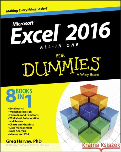 Excel 2016 All-In-One For Dummies G Harvey 9781119077152 John Wiley & Sons Inc