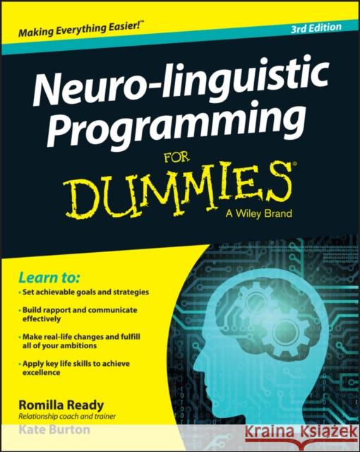 Neuro-linguistic Programming For Dummies  9781119106111 John Wiley & Sons Inc