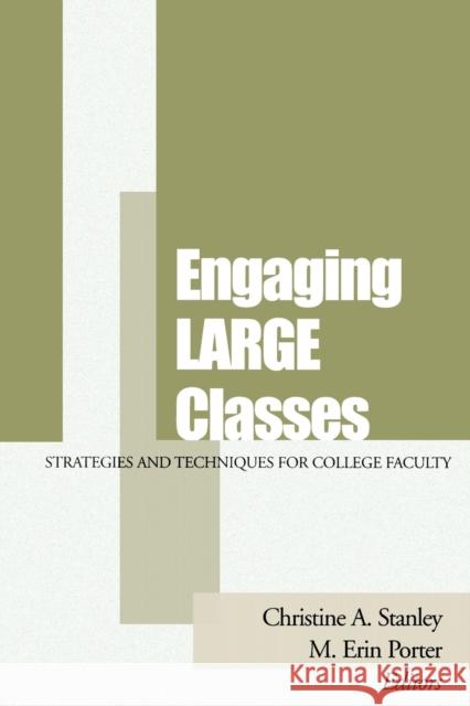 Engaging Large Classes: Strategies and Techniques for College Faculty Christine A. Stanley M. Erin Porter  9781119111245