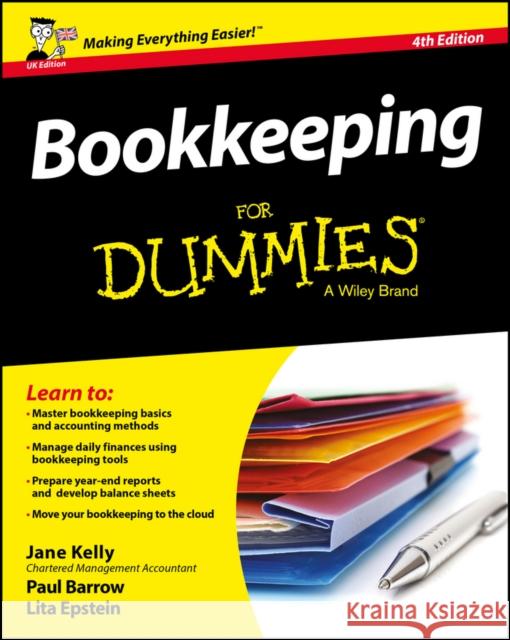 Bookkeeping For Dummies Lita (University of Phoenix) Epstein 9781119189138