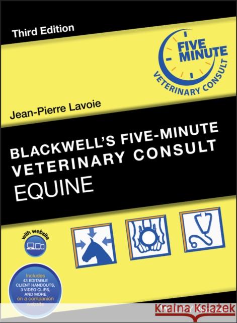 Blackwell's Five-Minute Veterinary Consult: Equine Lavoie, Jean-Pierre 9781119190219 Wiley-Blackwell
