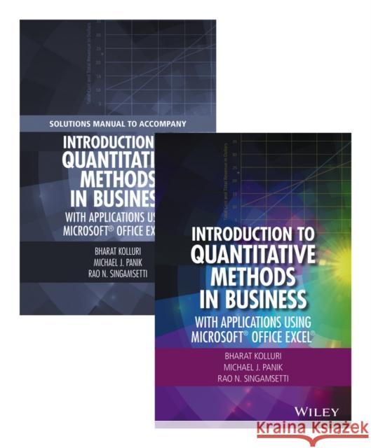 Introduction to Quantitative Methods in Business: With Applications Using Microsoft Office Excel Set Kolluri, Bharat 9781119221074 Wiley