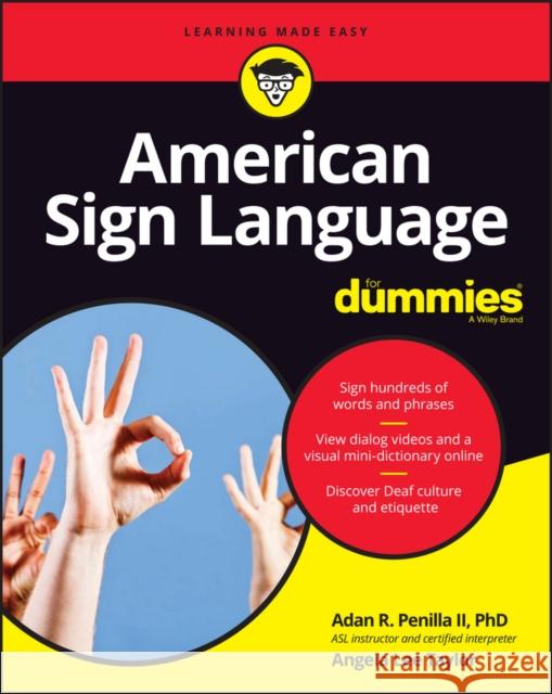 American Sign Language For Dummies with Online Videos Angela Lee Taylor 9781119286073