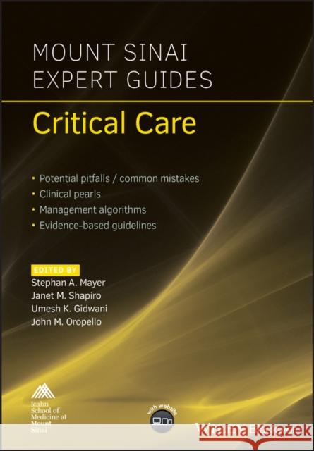 Mount Sinai Expert Guides: Critical Care Mayer, Stephan A. 9781119293262