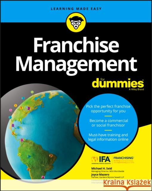 Franchise Management For Dummies Joyce Mazero 9781119337287 John Wiley & Sons Inc