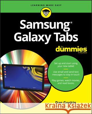Samsung Galaxy Tabs For Dummies Dan Gookin 9781119466604 For Dummies