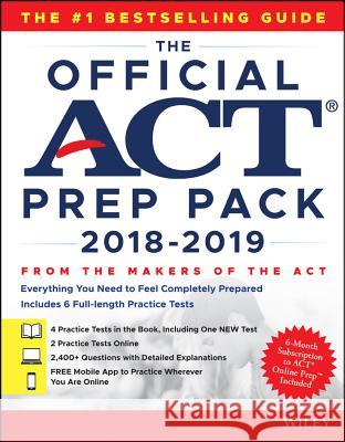 The Official ACT Prep Pack with 6 Full Practice Tests (4 in Official ACT Prep Guide + 2 Online) ACT 9781119508106 John Wiley & Sons Inc