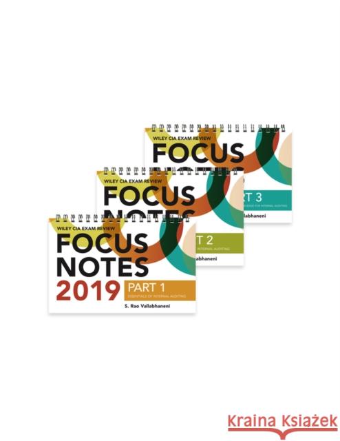 Wiley CIA Exam Review Focus Notes 2019: Complete Set S. Rao Vallabhaneni 9781119525103 Wiley