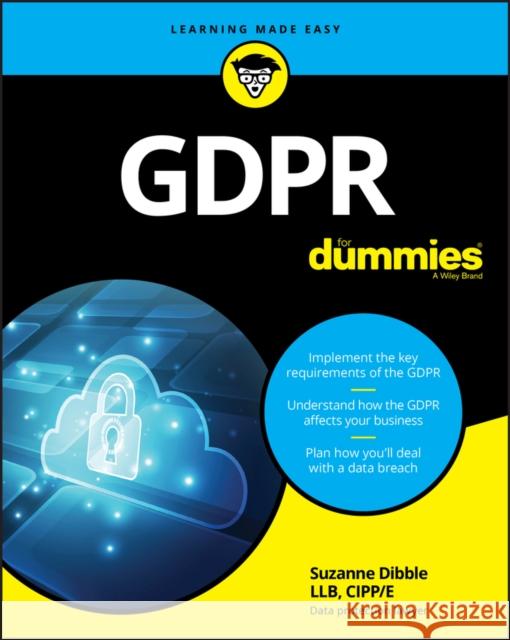 GDPR For Dummies Suzanne Dibble 9781119546092