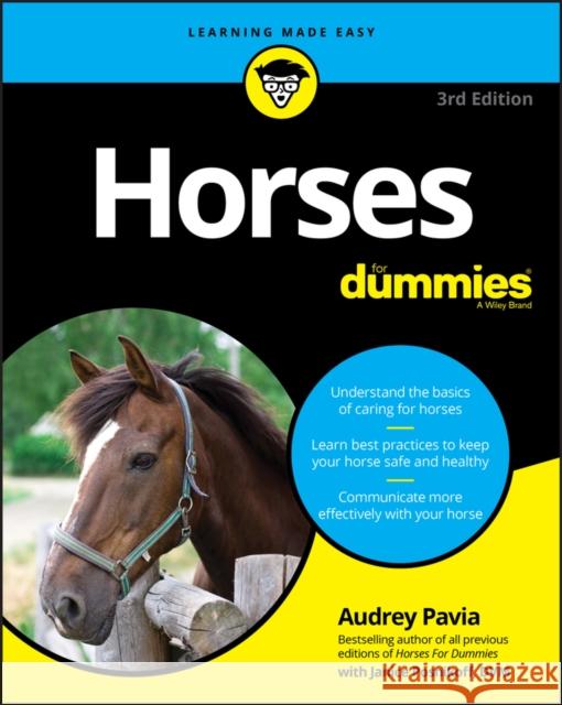 Horses For Dummies Audrey (Santa Ana, California) Pavia 9781119589402