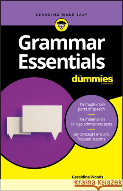 Grammar Essentials for Dummies Geraldine Woods 9781119589617