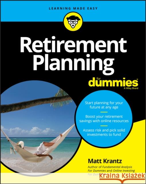 Retirement Planning for Dummies Krantz, Matthew 9781119627579