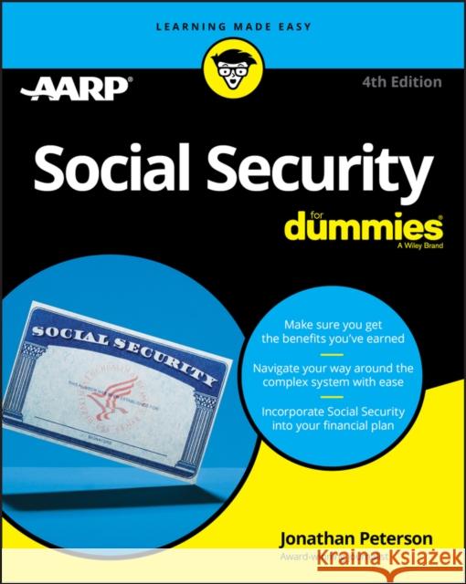 Social Security for Dummies Aarp 9781119689928