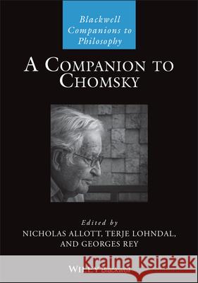 A Companion to Chomsky N Allott 9781119695288 