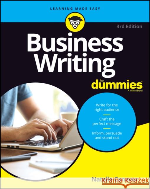 Business Writing For Dummies Natalie Canavor 9781119696698 John Wiley & Sons Inc