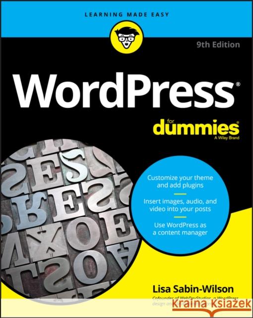 WordPress For Dummies Lisa Sabin-Wilson 9781119696971