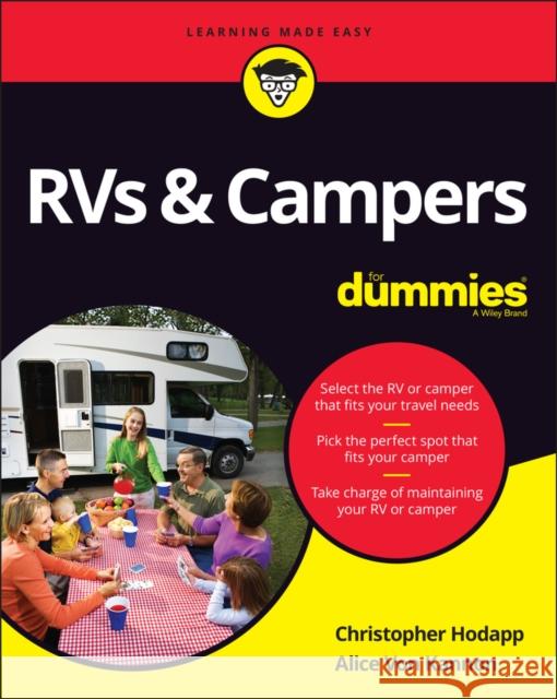 RVs & Campers For Dummies Alice Von Kannon 9781119790341 John Wiley & Sons Inc