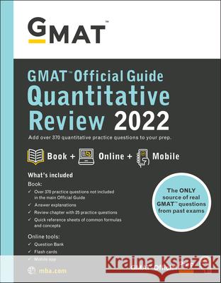 GMAT Official Guide Quantitative Review 2022: Book + Online Question Bank Gmac (Graduate Management Admission Coun 9781119793786 John Wiley & Sons Inc