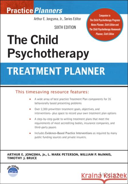 The Child Psychotherapy Treatment Planner David J. Berghuis L. Mark Peterson Timothy J. Bruce 9781119810582 Wiley