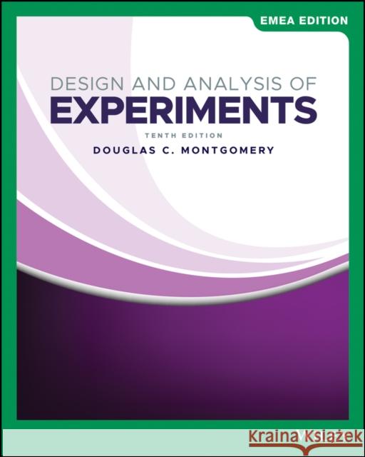 Design and Analysis of Experiments Douglas C. Montgomery 9781119816959