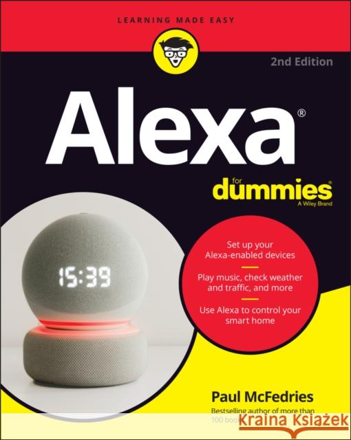 Alexa For Dummies Paul McFedries 9781119822080