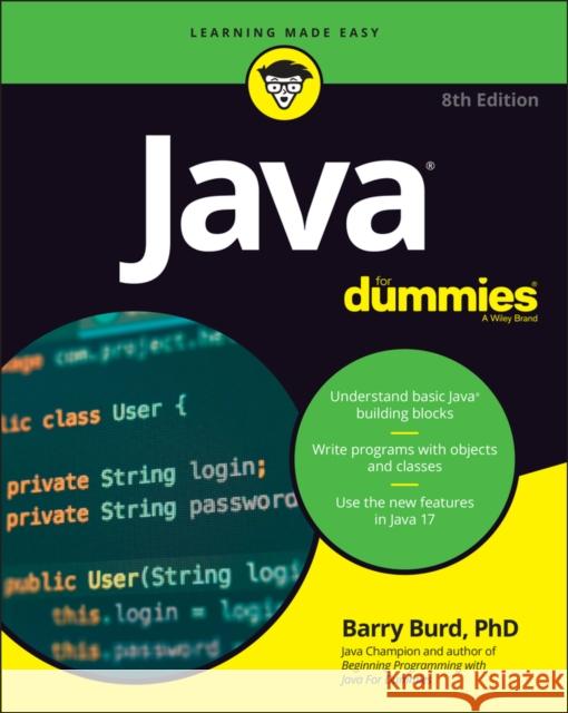 Java For Dummies Barry (Drew University, Madison, NJ) Burd 9781119861645