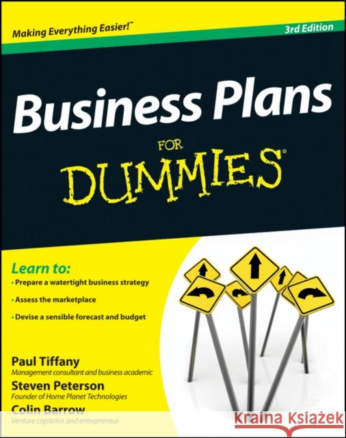 Business Plans For Dummies Colin (Cranfield School of Management) Barrow 9781119941187 John Wiley & Sons Inc