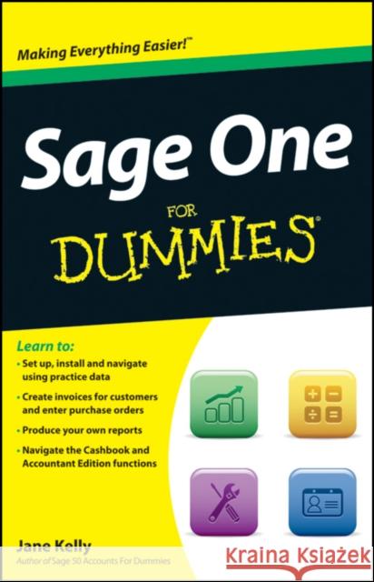 Sage One For Dummies Jane Kelly 9781119952367