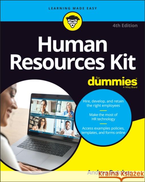 Human Resources Kit For Dummies Andrea Butcher 9781119989899 John Wiley & Sons Inc