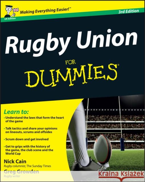 Rugby Union For Dummies Nick Cain 9781119990925 John Wiley & Sons Inc