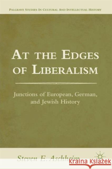 At the Edges of Liberalism: Junctions of European, German, and Jewish History Aschheim, S. 9781137002280 PALGRAVE MACMILLAN