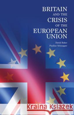 Britain and the Crisis of the European Union David Baker Pauline Schnapper 9781137005199 Palgrave MacMillan