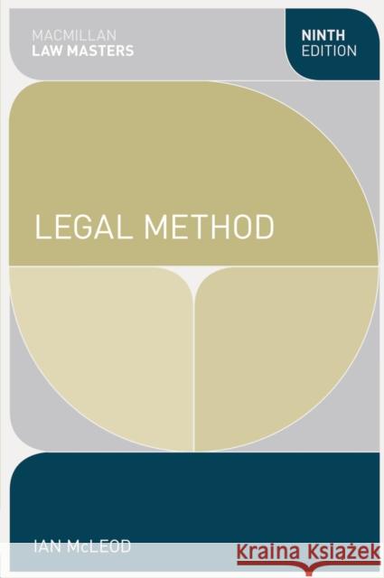 Legal Method Ian McLeod 9781137027689 0