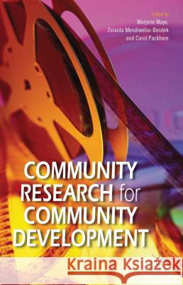Community Research for Community Development Marjorie Mayo 9781137034731 0