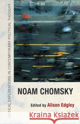 Noam Chomsky Alison Edgley 9781137320209 Palgrave MacMillan