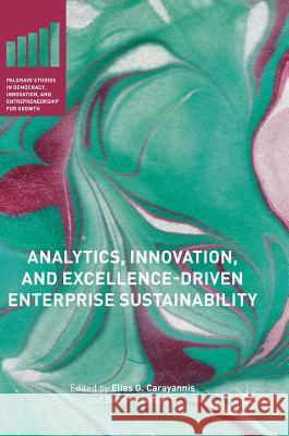 Analytics, Innovation, and Excellence-Driven Enterprise Sustainability Elias G. Carayannis Stavros Sindakis 9781137393012 Palgrave MacMillan