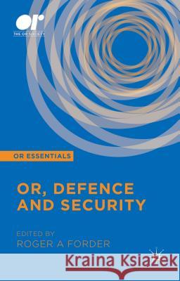 Or, Defence and Security Forder, R. 9781137454058