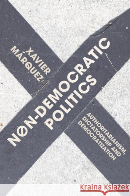 Non-Democratic Politics: Authoritarianism, Dictatorship and Democratization Marquez, Xavier 9781137486301