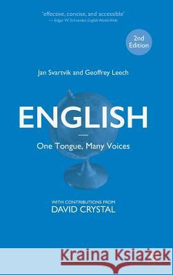English - One Tongue, Many Voices Jan Svartvik Geoffrey Leech  9781137550217
