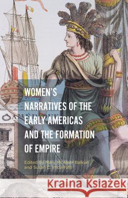 Women's Narratives of the Early Americas and the Formation of Empire Mary McAleer Balkun Susan C. Imbarrato 9781137559906