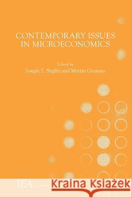 Contemporary Issues in Microeconomics  9781137579379 Palgrave MacMillan