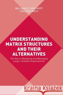 Understanding Matrix Structures and Their Alternatives: The Key to Designing and Managing Large, Complex Organizations Egelhoff, William G. 9781137579744 Palgrave MacMillan