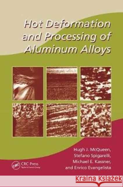 Hot Deformation and Processing of Aluminum Alloys Hugh J. McQueen, Stefano Spigarelli, Michael E. Kassner 9781138071636 Taylor and Francis