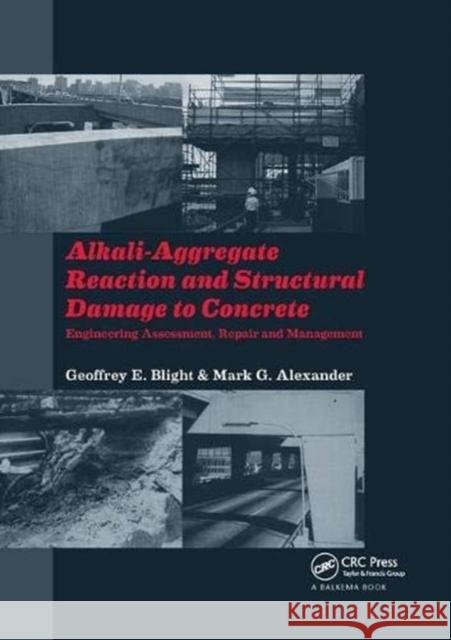 Alkali-Aggregate Reaction and Structural Damage to Concrete: Engineering Assessment, Repair and Management Blight, Geoffrey E. 9781138073036 Taylor and Francis